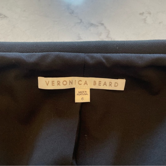 LIKE NEW 🖤 Veronica Bears Frayne Off The Shoulder Blazer Black Size 6 - Picture 10 of 11